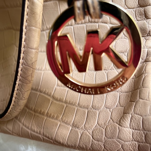 Michael Kors Crocodile Embossed Satchel Handbag. Michael Kors - Picture 12 of 12